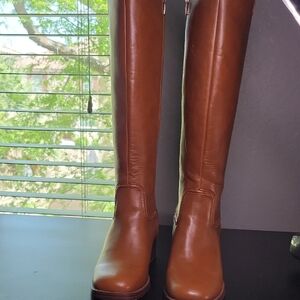 Marc Fisher Elegant Tan Over The Knee Boots Size 9M